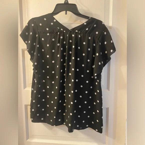 Black and white polka dot blouse - Picture 5 of 5